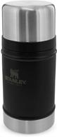 stanley classic vacuum matte black outdoor recreation logo