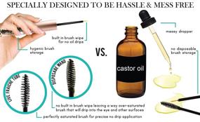 img 2 attached to 💫 Organic Castor Oil for Eyelashes and Eyebrows - Cold Pressed Eyelash Growth Serum with Mascara Tube - Best Selling Castor Oil Eyebrow Growth Serum and Lash Boost Conditioner