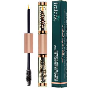 img 4 attached to 💫 Organic Castor Oil for Eyelashes and Eyebrows - Cold Pressed Eyelash Growth Serum with Mascara Tube - Best Selling Castor Oil Eyebrow Growth Serum and Lash Boost Conditioner