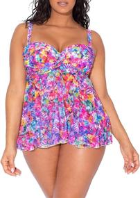 img 4 attached to Smart Sexy Womens Bandeau Tankini Women's Clothing in Swimsuits & Cover Ups