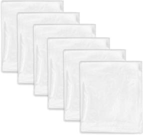 img 4 attached to 🎨 6-Pack Clear Plastic Tarps, 9x12 Painters Drop Cloths, 1 Mil Lightweight Dust Covers for Furniture - Ideal for Painting and Renovation Projects