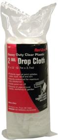 img 1 attached to Red Devil 3962 2 Mil 🔴 Plastic Drop Cloth: Superior Protection for Any Project