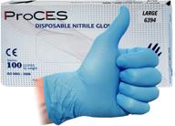 proces nitrile powder disposable gloves logo