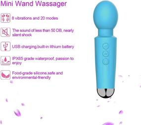 img 2 attached to 💪 Enhanced Mini Muscle Reliever: Compact Blue Hand-held Bullet-Head Cordless Personal Massager with Powerful Vibration Speed and Pattern