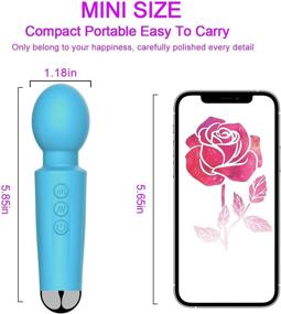 img 3 attached to 💪 Enhanced Mini Muscle Reliever: Compact Blue Hand-held Bullet-Head Cordless Personal Massager with Powerful Vibration Speed and Pattern