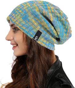 img 4 attached to Ruphedy Women's Winter Slouchy Beanie Hat – Knit Baggy Skull Cap for Long-lasting Style