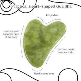 img 3 attached to Инструмент для Gua Sha массажа лица и тела BAIMEI - глубокий тканевый лимфатический дренажный массаж для напряжений, болей и расслабления.