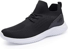 img 4 attached to 👟 YPK Women's Lightweight Walking Athletic Shoes with Soft Sole - Non-Slip Tennis Sports Shoes for Ladies and Girls - Fashionable Comfortable Sneakers - Best Breathable Running Shoes