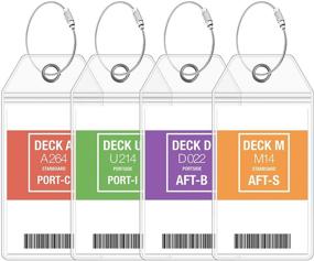 img 4 attached to Cruise Carnival Luggage Tag Holders: The Perfect Travel Companion