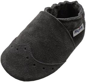 img 4 attached to 👣 Mejale Leather Crawling Moccasins Slippers for Boys' Shoes in Slippers