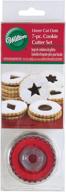 🍪 wilton linzer cookie cutter set: 7-piece collection for perfect cookie delights! logo