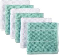 🧼 dii basic chef collection: aqua terry kitchen towel set - 6 piece dishcloth set - high-quality and assorted designs logo