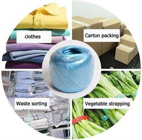 img 3 attached to 🎁 Versatile Polyester Nylon Plastic Rope Twine for Packing, Carrying, Hanging, Gardening, Arts Crafts, Bundling Parcels - Ideal for Wedding Decorations, Gifts - Random Color, Single Roll