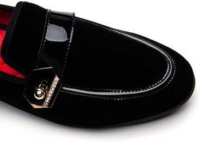 img 2 attached to JITAI Loafers Moccasin Driving Black Men's Shoes for Loafers & Slip-Ons