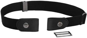 img 4 attached to Buckle Invisible Elastic Stretch Womens Women's Accessories in Belts