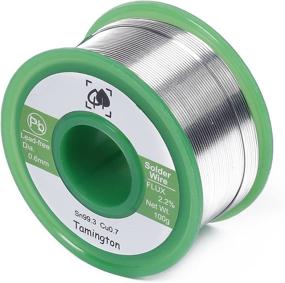 img 4 attached to 🔌 TAMINGTON Lead-Free Solder Wire Sn99.3 Cu0.7 with Rosin Core for Electrical Soldering - 100g (0.6mm) - Enhanced SEO