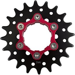 img 4 attached to 🔧 Origin8 Ultim8 Single Speed Cassette Cog: 6b Disc Mount, 3/32", Black/Red – High-Performance Gear for Precision Riding