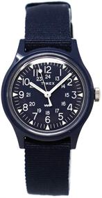 img 4 attached to ⌚ Часы Timex Camper ограниченным изданием с голубым циферблатом, размером 29 мм — TW2T33800