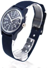 img 3 attached to ⌚ Часы Timex Camper ограниченным изданием с голубым циферблатом, размером 29 мм — TW2T33800