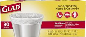 img 3 attached to 90 Glad Small Trash Bags, 🗑️ 4 Gallon Size, 3 Pack of 30 Count