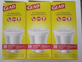 img 1 attached to 90 Glad Small Trash Bags, 🗑️ 4 Gallon Size, 3 Pack of 30 Count