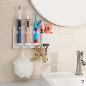 img 3 attached to Simpletome Adhesive Electric Toothbrush Organizer