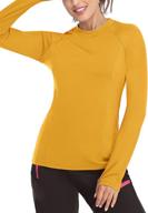 🏃 soneven women's fleece thermal running shirt: moisture-wicking workout tops with thumb holes - perfect for athletes logo