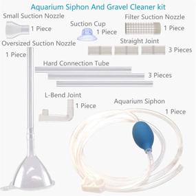 img 3 attached to JZMYXA Small Tank Aquarium Siphon and Gravel Cleaner Kit - Optimal for Effective Cleaning