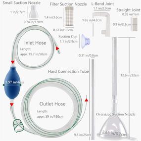 img 2 attached to JZMYXA Small Tank Aquarium Siphon and Gravel Cleaner Kit - Optimal for Effective Cleaning