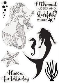 img 3 attached to Crafters Companion CC STP MEKI Photopolymer Stamp Mermaid