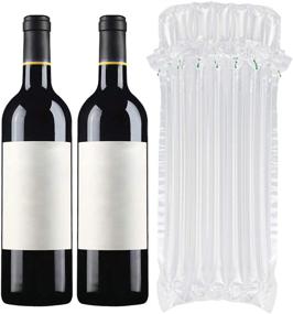 img 2 attached to 🍾 Fasmov 50 Pack Wine Bottle Protector, Inflatable Bubble Cushion Wrap, Ideal Safety Solution for Glass Bottle Transportation with Luggage, Includes Free Pump (Random Pump Color)