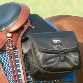 img 1 attached to 🐴 Black Cashel Quality Deluxe Horse Saddlebag with Padded Pockets