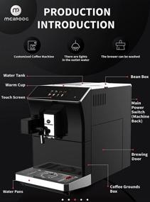 img 1 attached to ☕ Кофейный автомат Mcilpoog Super-Automatic WS-203 | Умный сенсорный экран | Готовит 16 видов кофейных напитков