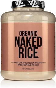 img 4 attached to 🌾 Naked Rice - Organic Brown Rice Protein Powder – Large 5lb Bulk Pack, GMO Free, Gluten Free & Soy Free. Plant-Based Protein, No Artificial Ingredients - 76 Servings - Vegan-Friendly