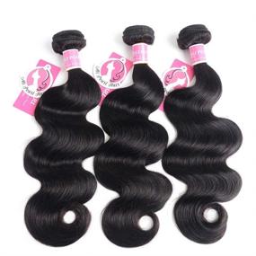 img 3 attached to 💇 Alipearl Hair Brazilian Body Wave Virgin Human Hair 3 Bundles Unprocessed Wholesale Hair Deal - Ali Pearl Hair: 16 18 20