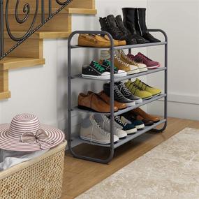 img 1 attached to 👞 MAX Houser 4-Tier Shoe Rack: Organize Your Shoes with Style and Convenience!