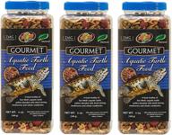 enhance your aquatic turtle's diet with zoo med gourmet turtle food - pack of 3 логотип