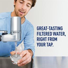 img 3 attached to 💧 Enhance Your Water Quality with Brita Basic Faucet Water Filter System - Chrome (1 count)