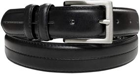 img 4 attached to 👔 Goffredo Oil Tanned Italian Leather Men's Belts: Genuine and Stylish Accessories