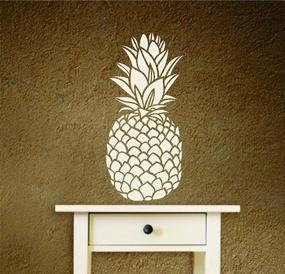 img 1 attached to Pineapple Stencil Vegetable Scrapbook Furniture Painting, Drawing & Art Supplies