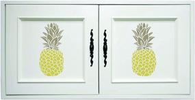 img 2 attached to Pineapple Stencil Vegetable Scrapbook Furniture Painting, Drawing & Art Supplies