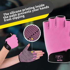 img 1 attached to 🌸 Premium Light Pink Rowing Gloves for Women - Perfect for Indoor Rowing, Sculling, Kayaking, SUP & More!