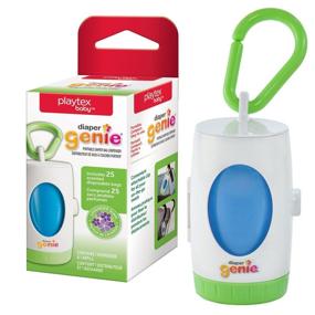 img 4 attached to 👶 Convenient Playtex Diaper Genie On-The-Go Dispenser for Easy Diaper Disposal