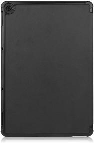 img 2 attached to Lenovo Chromebook Duet 2-in-1 10.1 Case - Ratesell Lightweight 🔒 Smart Trifold Stand Microfiber Lining Cover | Auto Wake/Sleep | CT-X636F Black