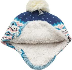 img 2 attached to Adorable Connectyle Toddler Earflap Beanies for Boys - Vibrant Multicolor Accessories