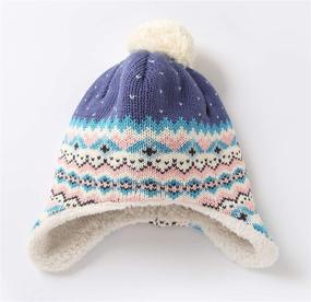 img 3 attached to Adorable Connectyle Toddler Earflap Beanies for Boys - Vibrant Multicolor Accessories