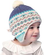 adorable connectyle toddler earflap beanies for boys - vibrant multicolor accessories logo