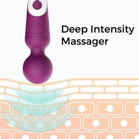 img 2 attached to Full-Sized Electric Baseball Shaped Wand Massager by BONTIME - Patented Back Massagers with 7 Extra Powerful Modes, IPX6 Waterproof Handheld Personal Massager for Full Body, 11.8