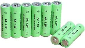 img 3 attached to 🔋 8-Pack 1.5V Alkaline Rechargeable AA Batteries for Weather Station, LED Light, Toy, MP3, TV Remote Controls, Clocks, Radios, Electronic Games & Toys