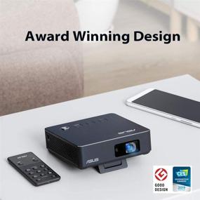 img 2 attached to 📽️ ASUS ZenBeam S2 Portable Mini Wireless Projector: 500 Lumens, Native 720P, USB-C & HDMI, Auto Keystone, 3.5 Hours Battery, Speakers, 2-Year Warranty